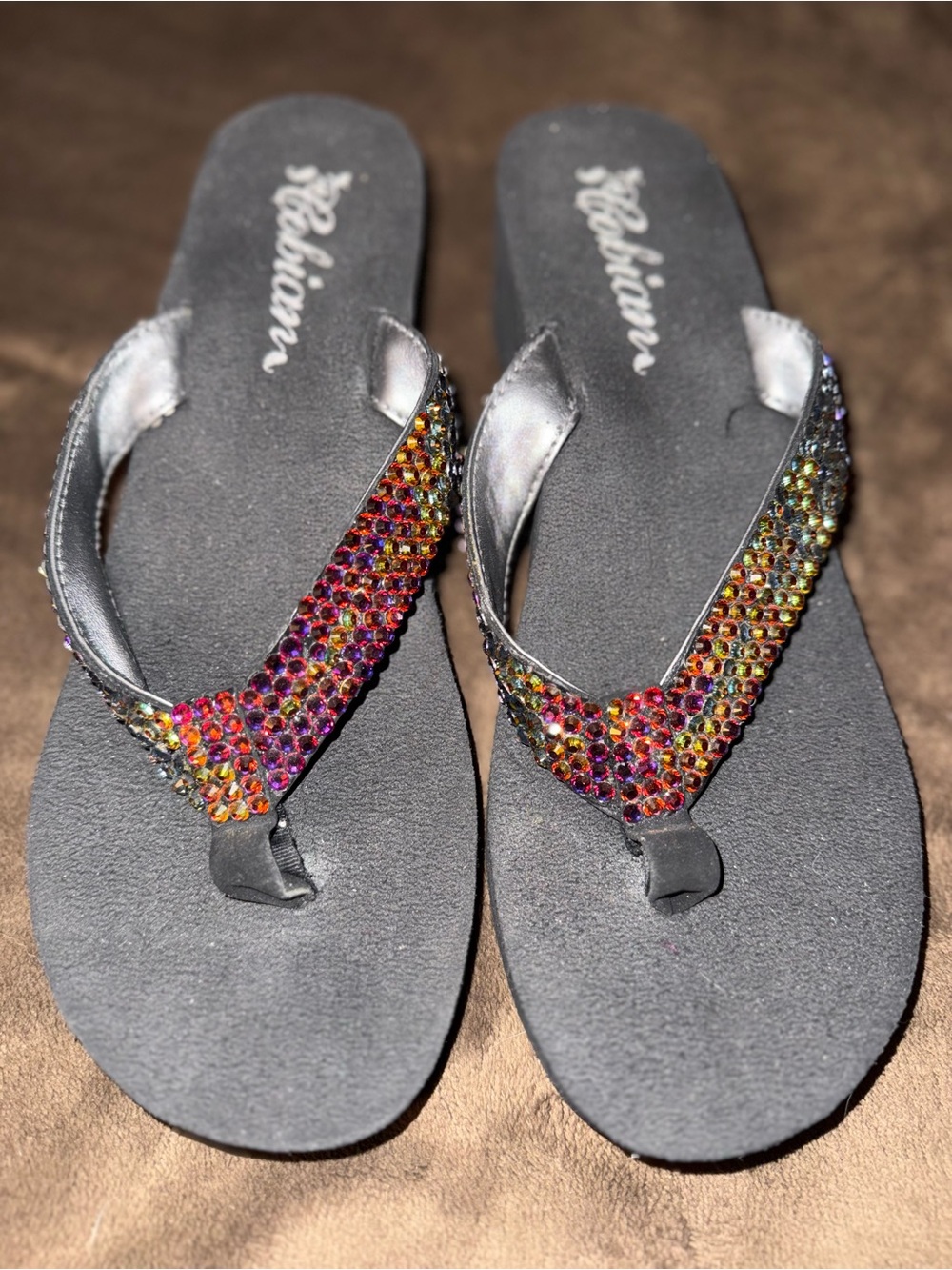 Women’s Bedazzled Thong Sandals